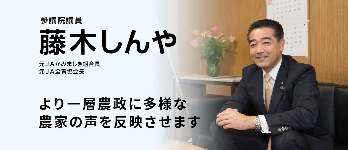 参議院議員 藤木しんや